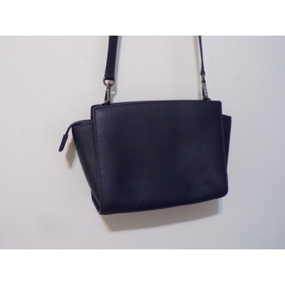 Michael Kors Navy Blue Black Studs Handbag Crossbody Adj Strap - Picture 4 of 9